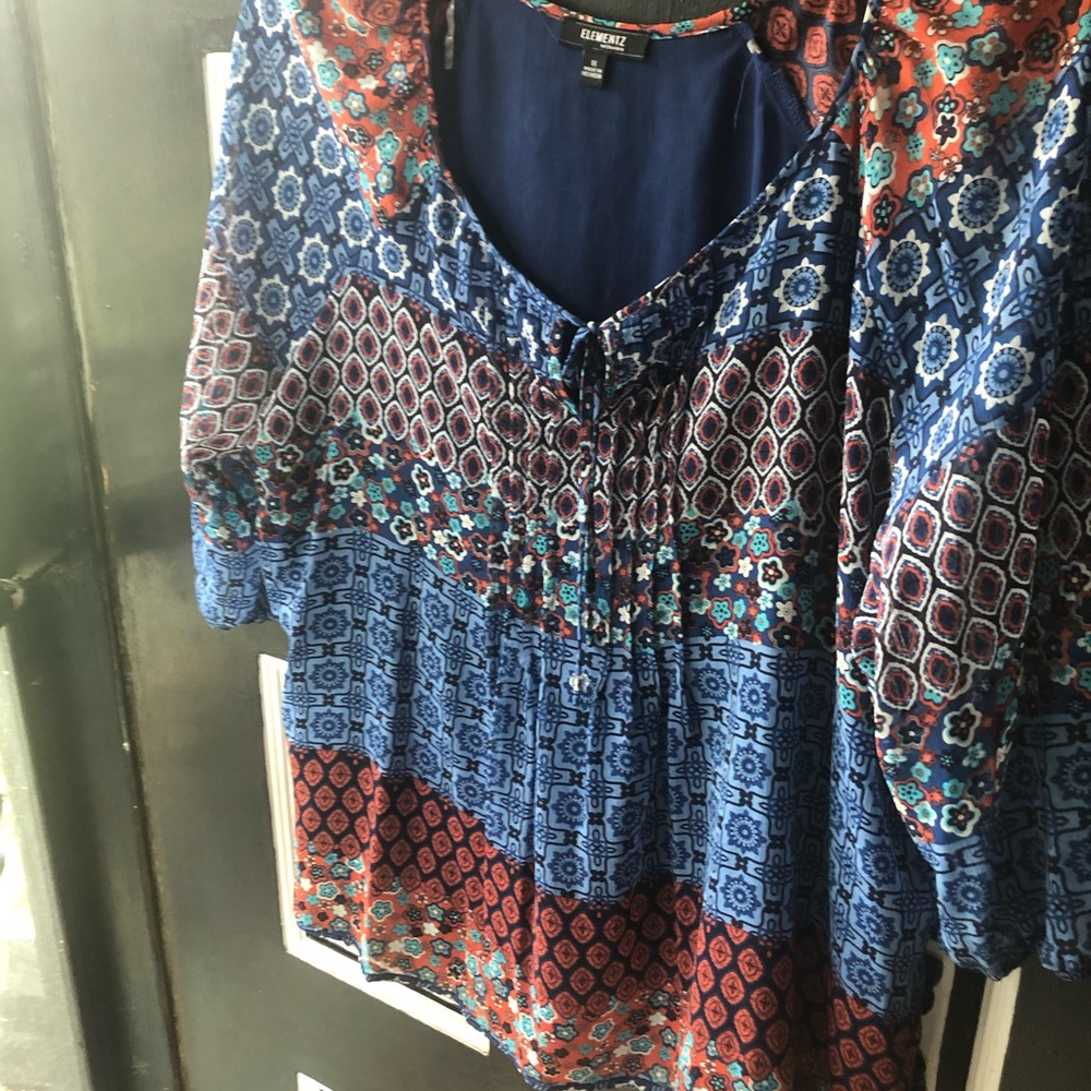 Elementz Multicolor Patterned Blouse